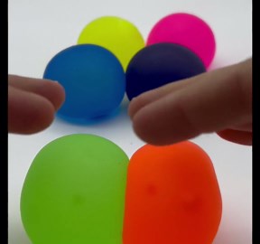 Amazon.com: 2.4" Squishy Sensory Fidget Squeezy Sugar Ball, 6 ct (Neon) : Toys & Games
