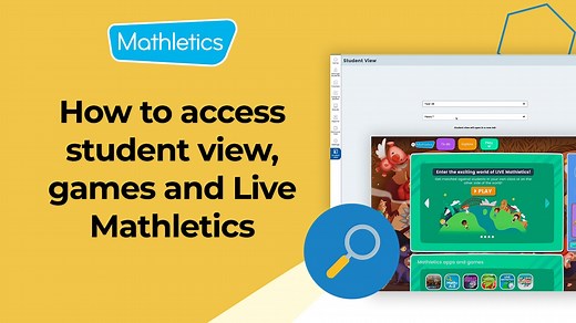 How to Access Student View in Mathletics