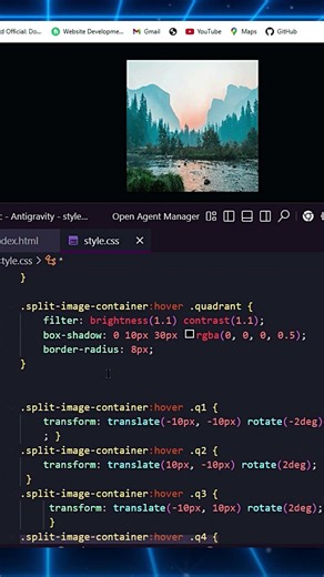 🔥 CSS Image Hover Effect using Clip path 🎓🧑‍💻