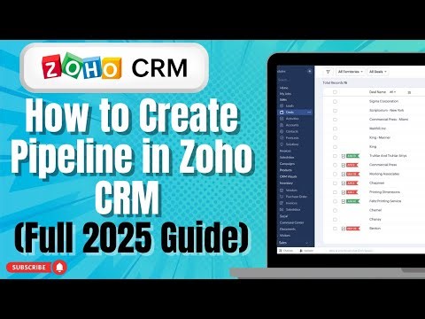 How to Create Pipeline in Zoho CRM Full 2025 Guide