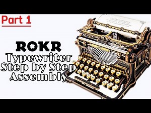 A Working ROKR Mechanical Typewriter Step-by-Step Assembly Part 1 | Unboxing + Keyboard Build