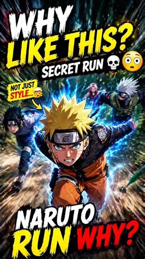 Why Naruto Characters Run Like This? 😳 (Hidden Reason)
