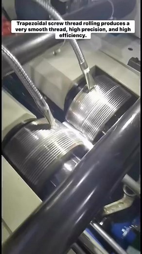 2.9K views · 38 reactions | Trapezoidal screw thread rolling produces a very smooth thread, high precision, and high efficiency. | Lv Han | Facebook