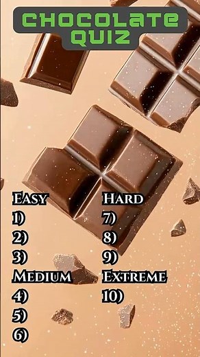 Chocolate Quiz