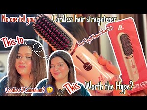 Cordless Hair Straightener Review🤩What No One Tells You Honest Review & Try On #hairstyle