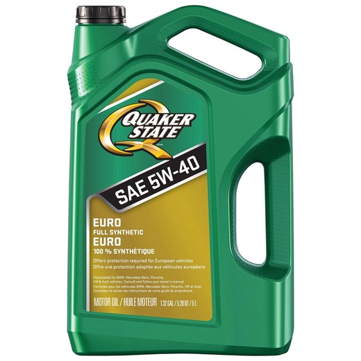 Quaker State Euro 5W-40 Full Synthetic motor oil 5L - Walmart.ca