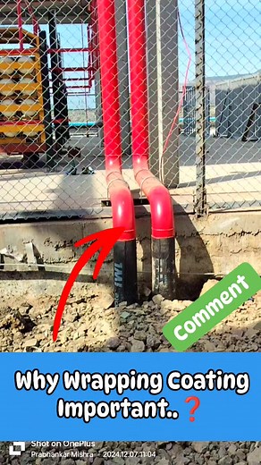 18K views · 31 reactions | Why pipe Wrapping Coating is important...❓❓❓❓❓❓❓ #pipecoating #wrapping #wrappingcoat #pipeline #pipelineconstruction #engineering #Engineer | Fire-fighting and Fire Alarm system | Facebook