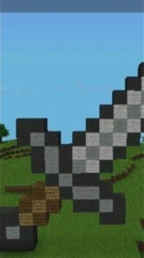 make a stone sword statue in Minecraft #minecraft #minecraftbuilding