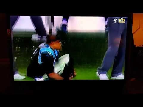 Cam Newton crying at superbowl 50