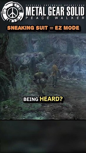 The Sneaking Suit is Easy Mode 🥷🤫 #metalgearsolidpeacewalker #metalgearsolid #gaming