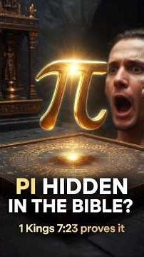 Pi in the Bible? 🤯➗ | 1 Kings 7:23 Explained (Shocking Bible Facts #3) #biblefacts