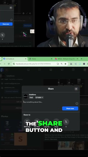 Share to Multile Facebook groups at Once #shorts