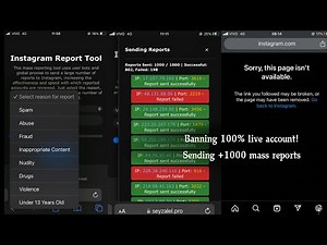 Instagram Mass Reporting Tool // How to Ban Instagram Account Permanently