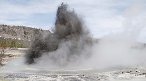 An explosion has shot rock, water, steam and dirt into the sky at Yellowstone National Park. Watch the full episode at SkyNews.com.au/Stream | Sky News Australia
