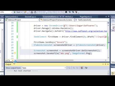 Lecture 23 - Taking screenshot in Selenium in C#.Net
