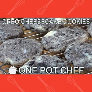 14K views · 247 reactions | Oreo + cheesecake = delicious Oreo cheesecake cookies! | The One Pot Chef | Facebook