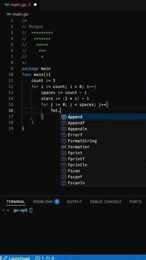 How to Inverted Pyramid in Golang | EP6 – From Loop to Logic #programming #algorithm #coding #golang