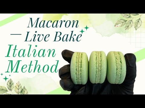 Bake Toujours is going live and demoing Italian macarons!