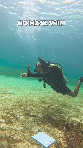 65K views · 630 reactions | Practicing swimming without a mask while...