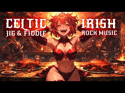🔥 2 Hours of Celtic Irish Jig & Fiddle Rock 🎻 Epic Fantasy Folk Music for for Gaming & Motivation