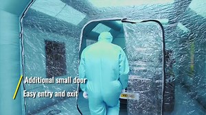 VEVOR Inflatable Paint Booth 20 ft. x 10 ft. x 8.2 ft. Car Paint Tent w/.Filter & 2-Blowers for Car Parking Tent Workstation CQZP6MPQZPWGYSM01V1