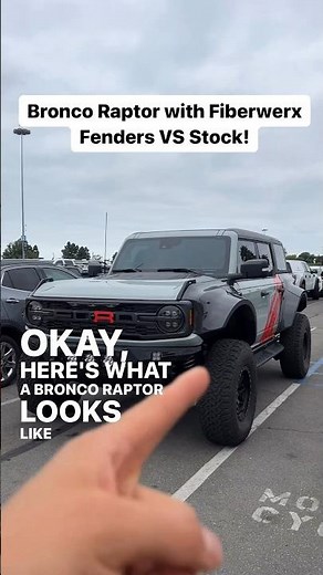 What’s your thoughts on the bronco raptor fenders from @fiberwerx ? #Bronco #BroncoRaptor