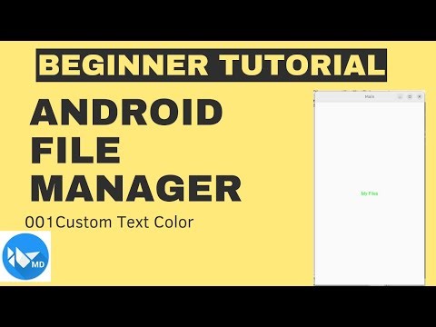 KIVYMD Beginner Tutorial: Building Android File Manager | 001 Custom Text Colour