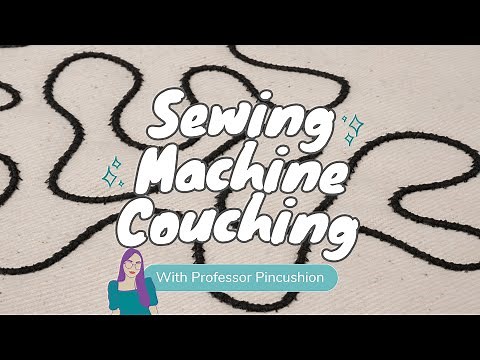 How to Sew Couching Using a Sewing Machine