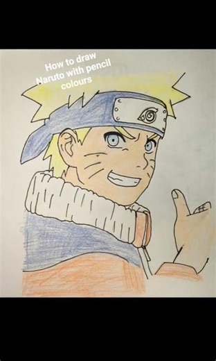 Naruto Easy Drawing with Pencil Colour for Beginners
