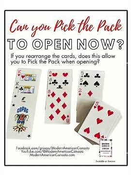 Does Picking the Pack to Open (When Opening) in Modern American Canasta Confuse You? Explained Here!