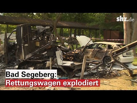 Fire in Bad Segeberg: Ambulance explodes
