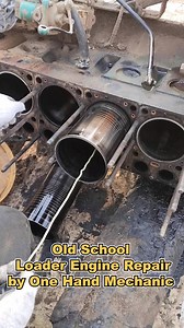 12M views · 2.7K shares | Old School Repairing Loader Engine by One Hand Mechanic #mechanic #mechanicsteve #trucks #loader | Mechanic Steve | Facebook