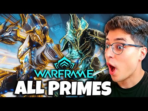 FIRST TIME Reacting to ALL Warframe Prime Trailers!