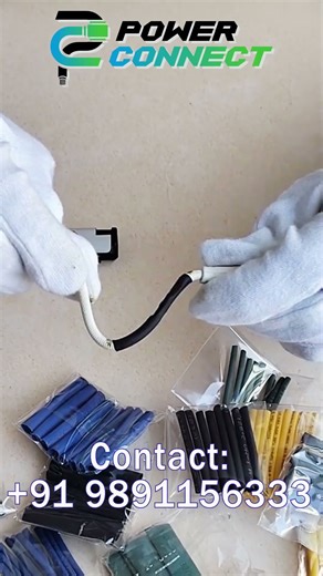 Best use of heat shrink sleeves #powerconnectindia #heatshrinksleeve #safetyawareness
