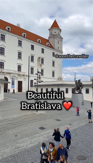A Must Visit city in Europe, BRATISLAVA Bratislava Days ❤️ Beautiful Spring Vibes in this alluring city 🏙️ A must visit city on Danube River #Bratislava #UFOBridge #DanubeRiver #slovakia #TravelInspiration #aoonthetraveller #bratislavaoldtown #bratislavacastle🏰 #bratislavanightlife #slovanbratislava #europe | Aoon The Traveller