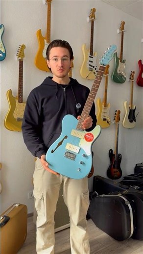 Squier Cabronita Thinline Telecaster 2022 - Lake Placid Blue