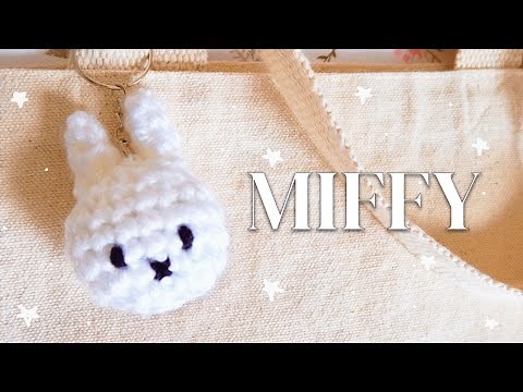 how to crochet miffy (beginner keychain tutorial) 🐰
