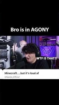 Minecraft but LOUD... #gaming