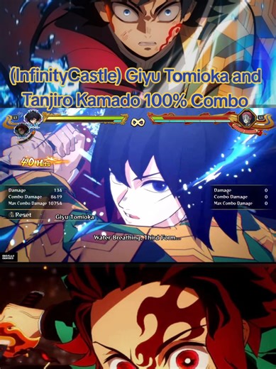 (InfinityCastle) Giyu Tomioka and Tanjiro Kamado 100% Combo Demon Slayer Kimetsu no Yaiba Hinokami Chronicles 2 #demonslayer #giyuutomioka #demonslayerhinokamichronicles #kimetsunoyaiba #demonslayercombos