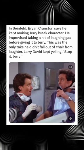 Bryan Cranston Made Jerry Seinfeld Break Character on Seinfeld with a Laughing Gas Prank