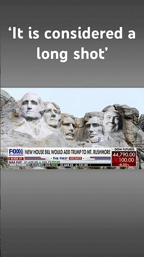 Lawmaker introduces Bill to add Trump to national landmark #shorts