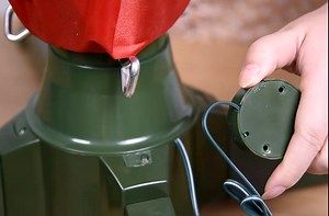 Rotating Tree Stand for Up to 9.8ft/ Artificial Trees, 360-Degree Rotation Tree Base Suitable for 3.2cm/1.26in Iron Pipes, Premium Heavy Duty Tree Base Stand