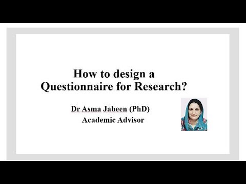 How to design a Questionnaire for Research?