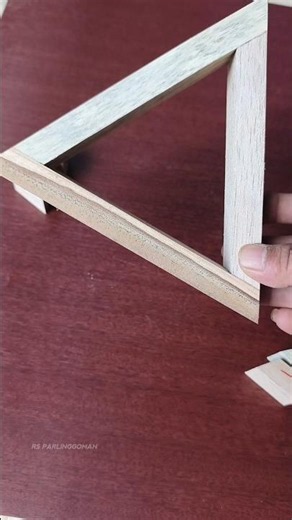 make a triangular shape #woodscraft #woodworking
