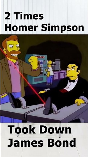 2 Times Homer Simpson Took Down James Bond
