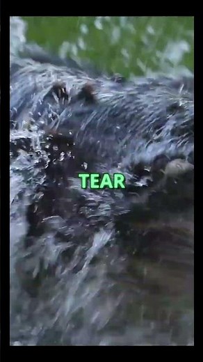 Alligator’s Death Roll 🐊💥 Nature’s Wildest Spin Move! #animalfacts #alligator #animals #animalshorts