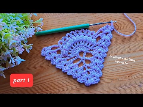 how to make an easy & elegant crochet shawl in pineapple stitch step by step /crochet shawl