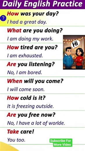 ✅100 English Conversation Practice for Beginners to advanced level / how to greet in English #shorts