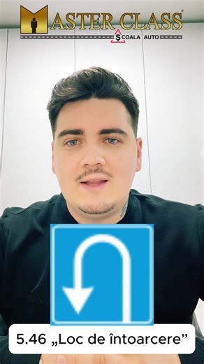 Indicatorul 5.46 «Loc de întoarcere» - determină locul unde este permisă întoarcerea vehiculelor. Virarea la stînga este interzisă. 👉 Cumpără cartea „INDICATOARE ȘI MARCAJE RUTIERE – comentate, explicate și ilustrate” Disponibilă la Școala Auto Master Class 📍 mun. Chișinău, str. Mitropolit Dosoftei 87 📞 Sună la: 068 66 77 88 | 078 66 77 88 💬 sau scrie-ne un mesaj pentru mai multe detalii 👉 Înscrie-te acum la Școala Auto Master Class! ⏳ Locurile sunt limitate! 🚘 #scoaladesoferi #scoaladesof