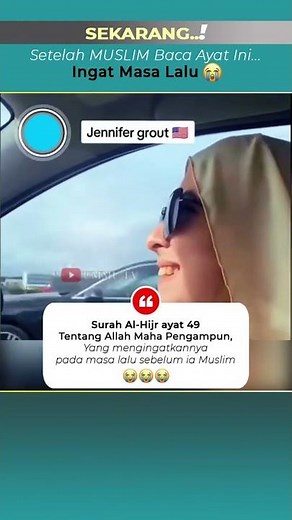 Jennifer Grout Reads Quran 📖☪️ Does This Verse Remind Her of the Past? 😭